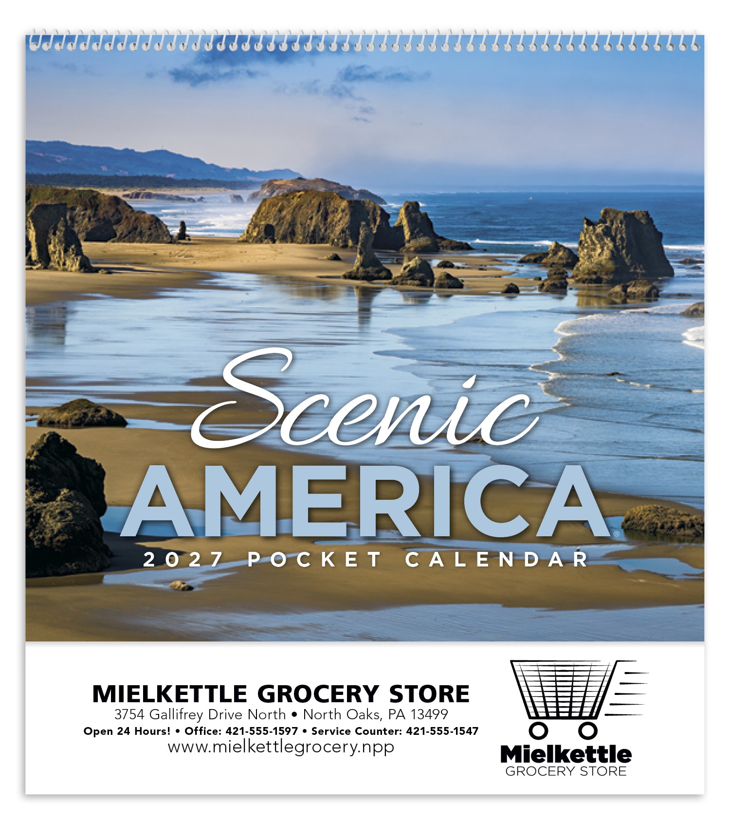 Picture of HotLine® Products Scenic America® Pocket Calendar