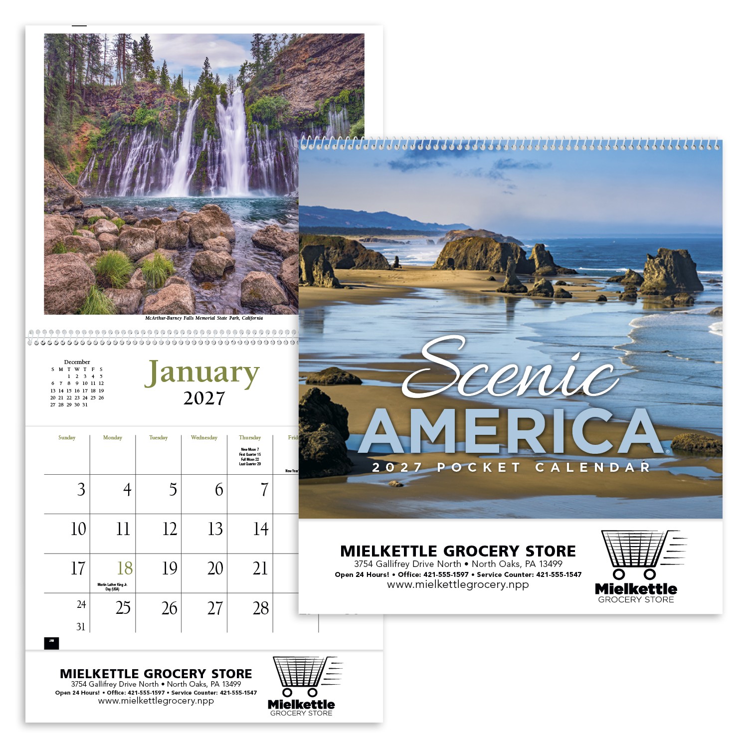 Picture of HotLine® Products Scenic America® Pocket Calendar