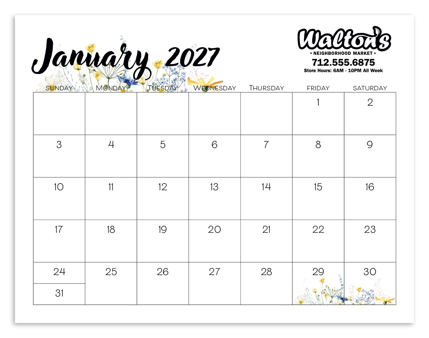 Picture of Triumph® Calendars Small Monthly Desk Pad - Floral
