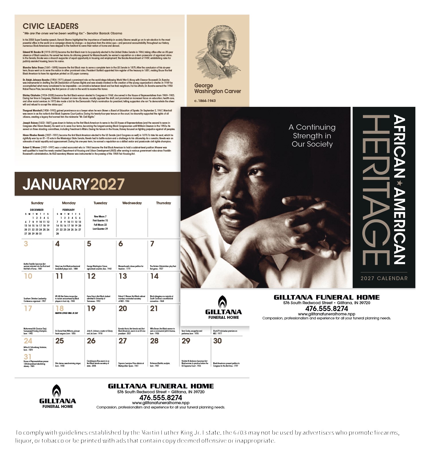 Picture of Triumph® Calendars African-American Heritage: Dr. Martin Luther King, Jr. Calendar