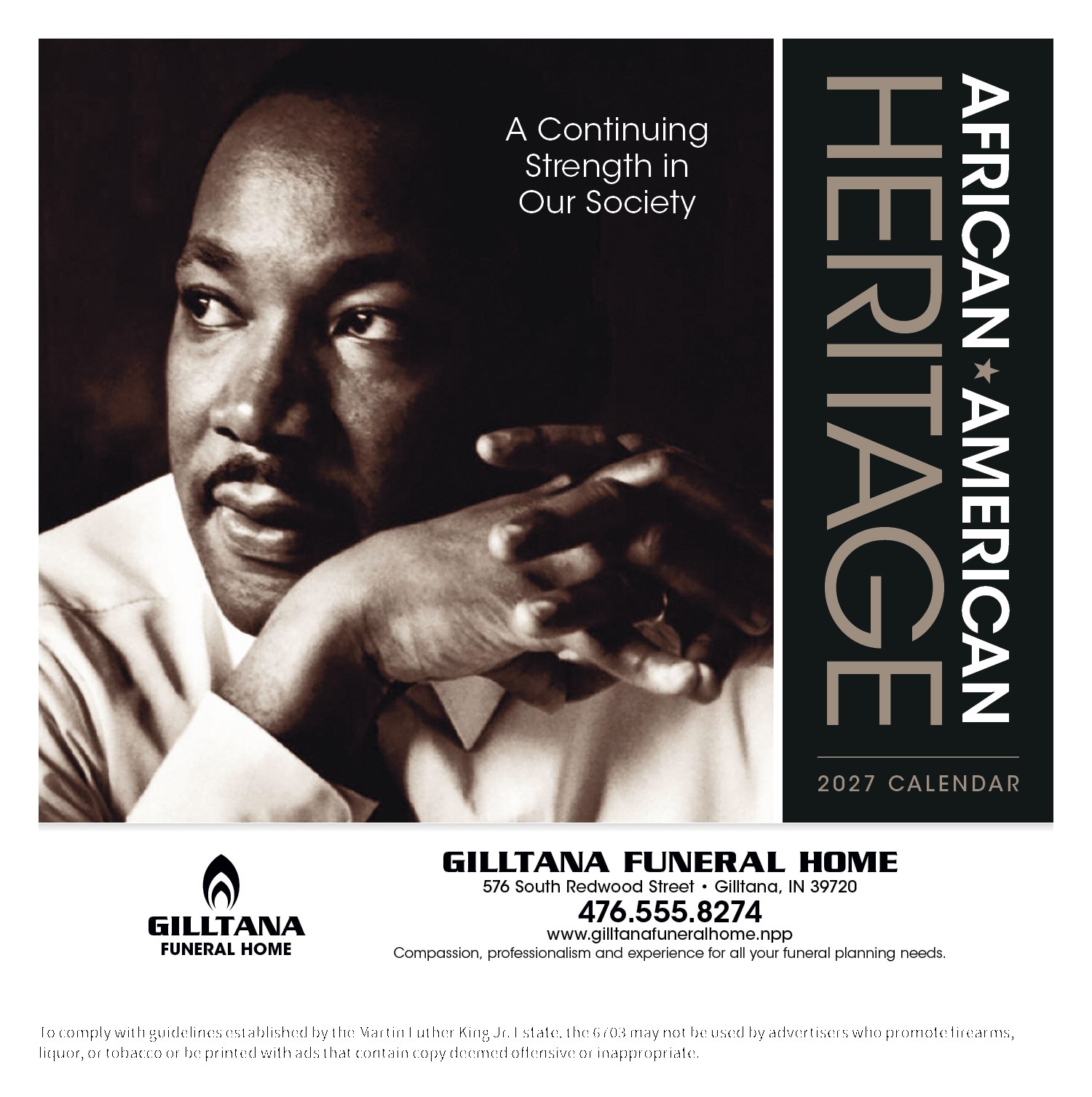 Picture of Triumph® Calendars African-American Heritage: Dr. Martin Luther King, Jr. Calendar