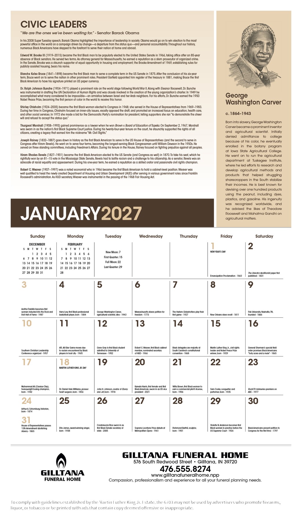 Picture of Triumph® Calendars African-American Heritage: Dr. Martin Luther King, Jr. Calendar