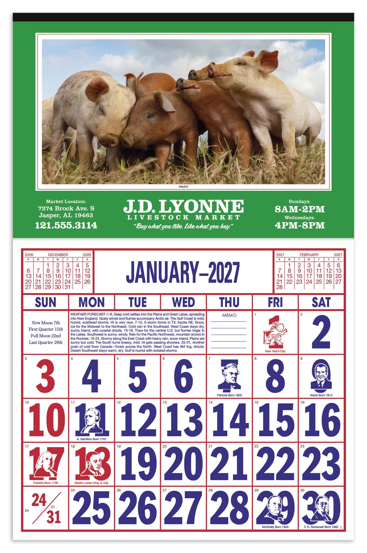 Picture of Skinner & Kennedy® Large Everyday Farm Memo