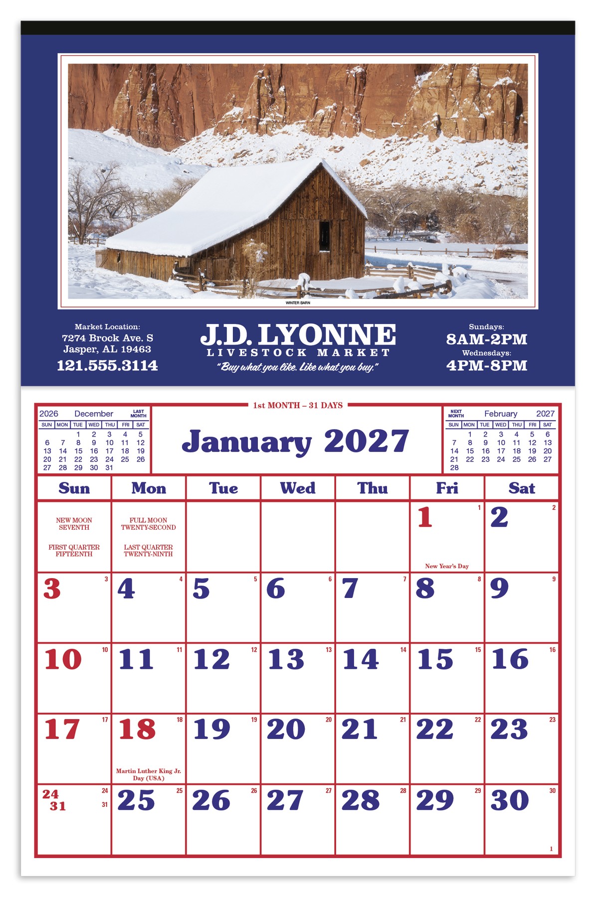 Picture of Skinner & Kennedy® Large Everyday Farm Memo