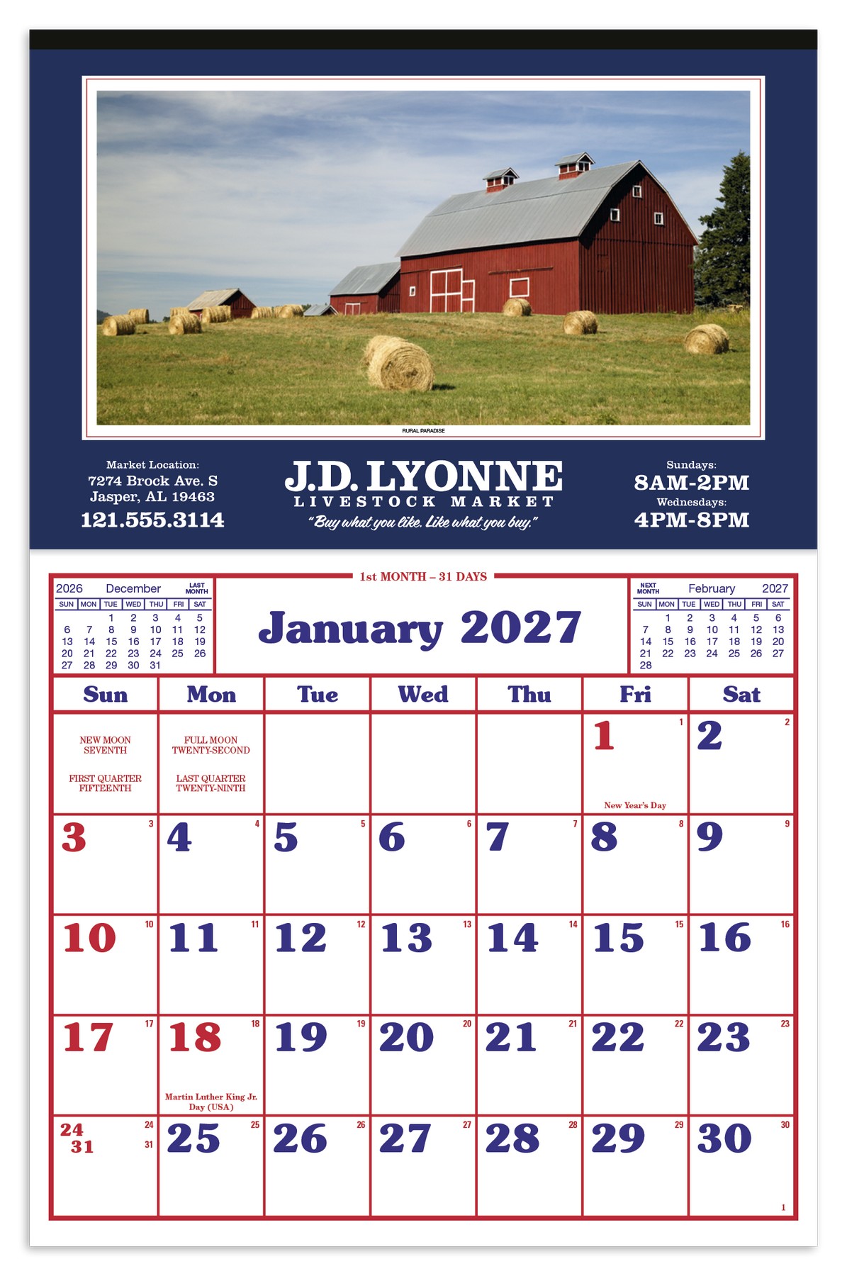 Picture of Skinner & Kennedy® Large Everyday Farm Memo