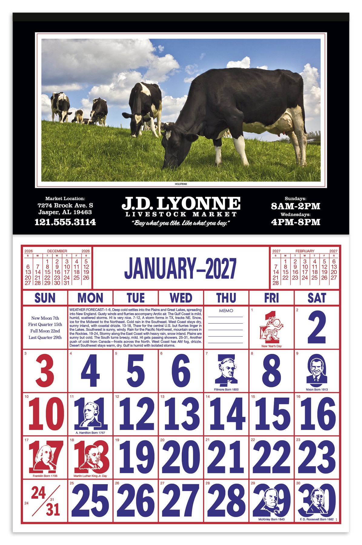 Picture of Skinner & Kennedy® Large Everyday Farm Memo