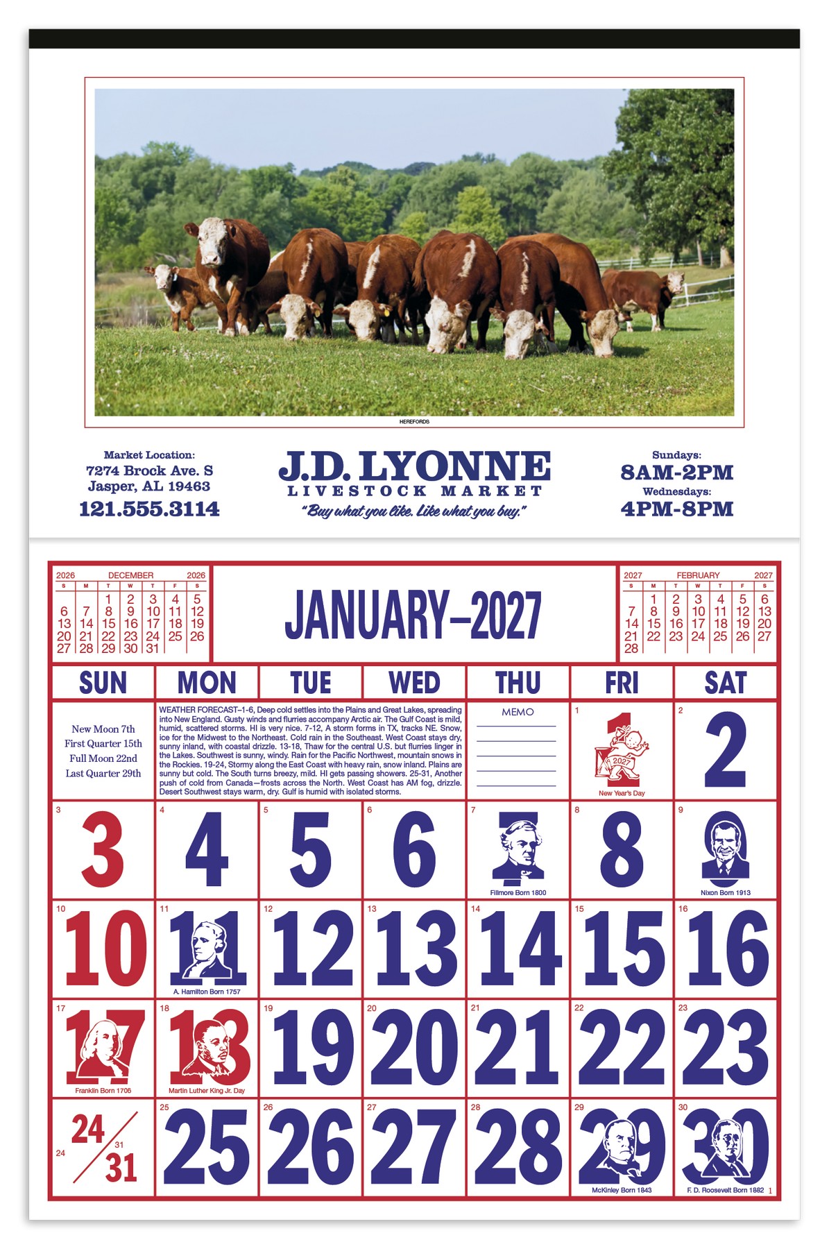 Picture of Skinner & Kennedy® Large Everyday Farm Memo