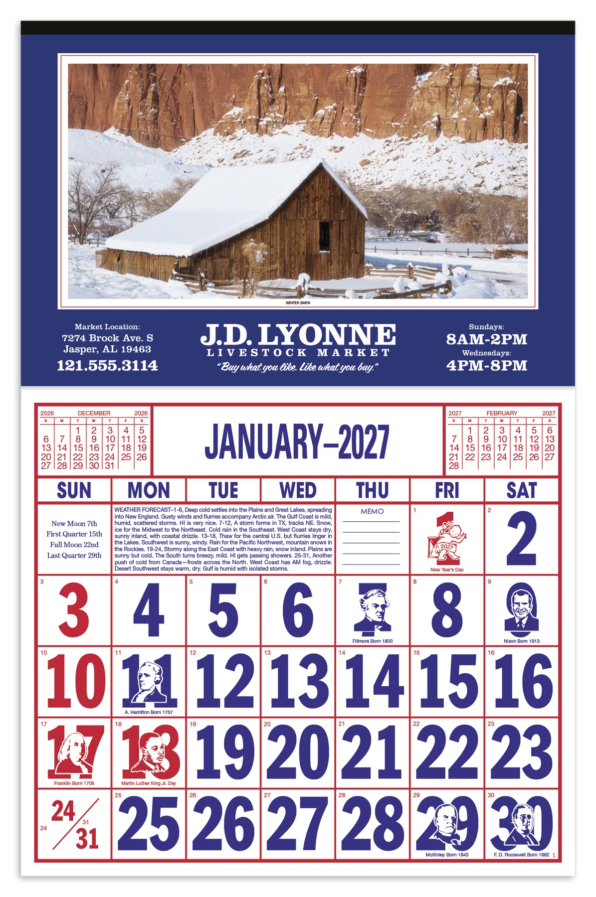 Picture of Skinner & Kennedy® Large Everyday Farm Memo