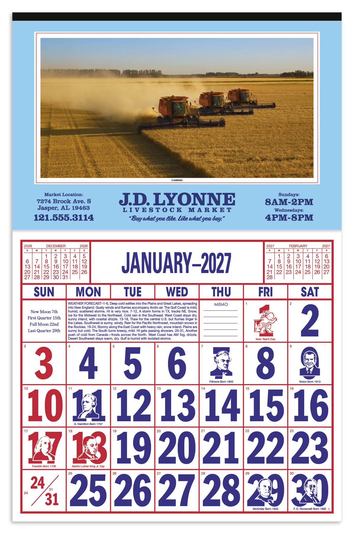 Picture of Skinner & Kennedy® Large Everyday Farm Memo