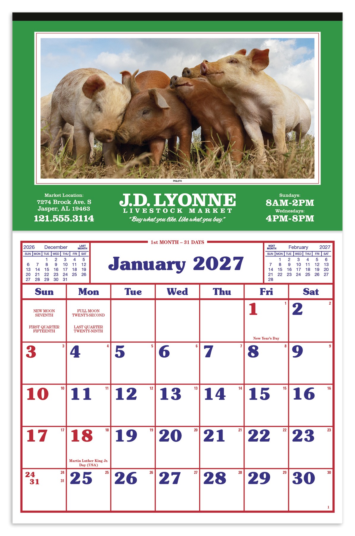 Picture of Skinner & Kennedy® Large Everyday Farm Memo