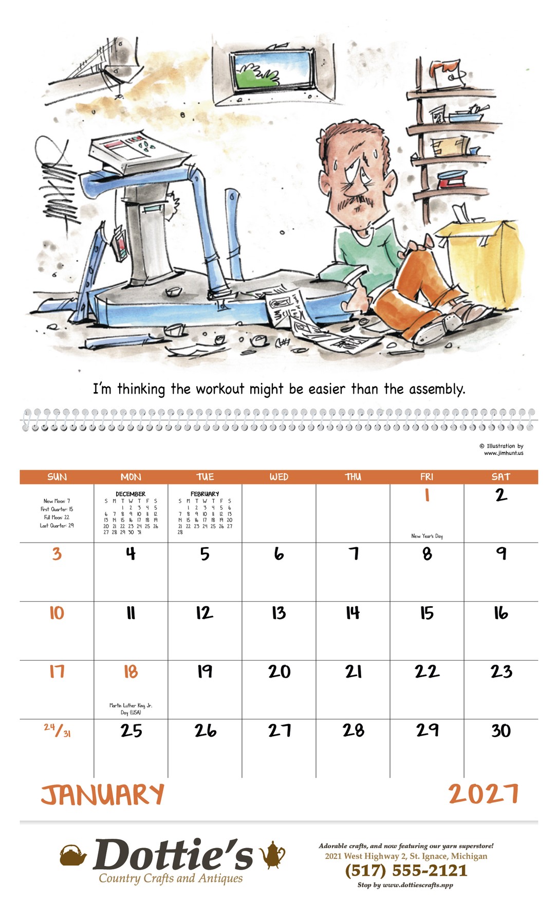 Picture of Good Value™ Laughing It Up! - Spiral Calendar