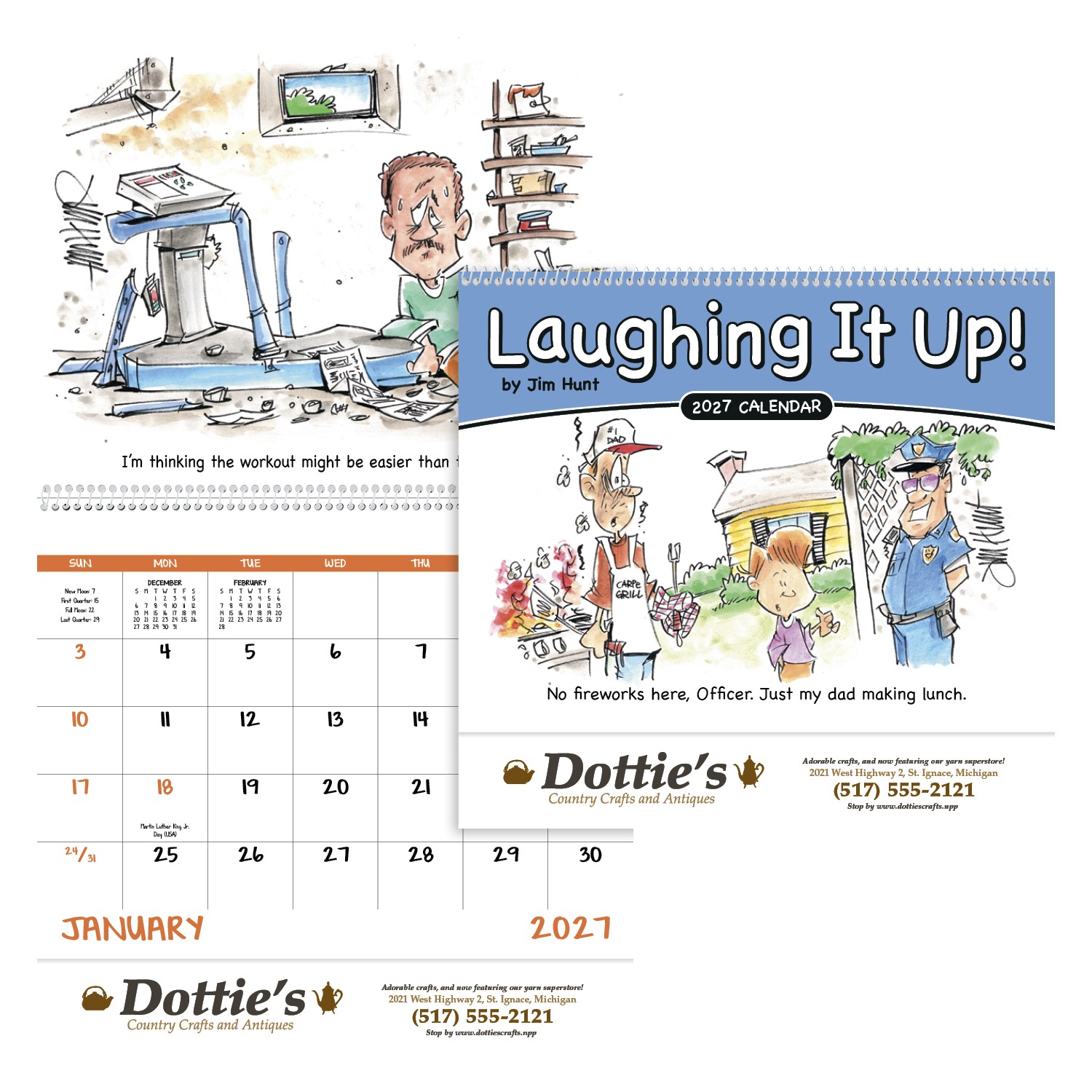 Picture of Good Value™ Laughing It Up! - Spiral Calendar