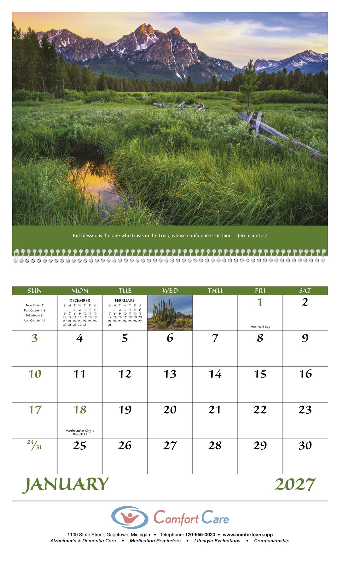 Picture of Good Value™ Eternal Word w Pre-Planning Sheet - Spiral Calendar