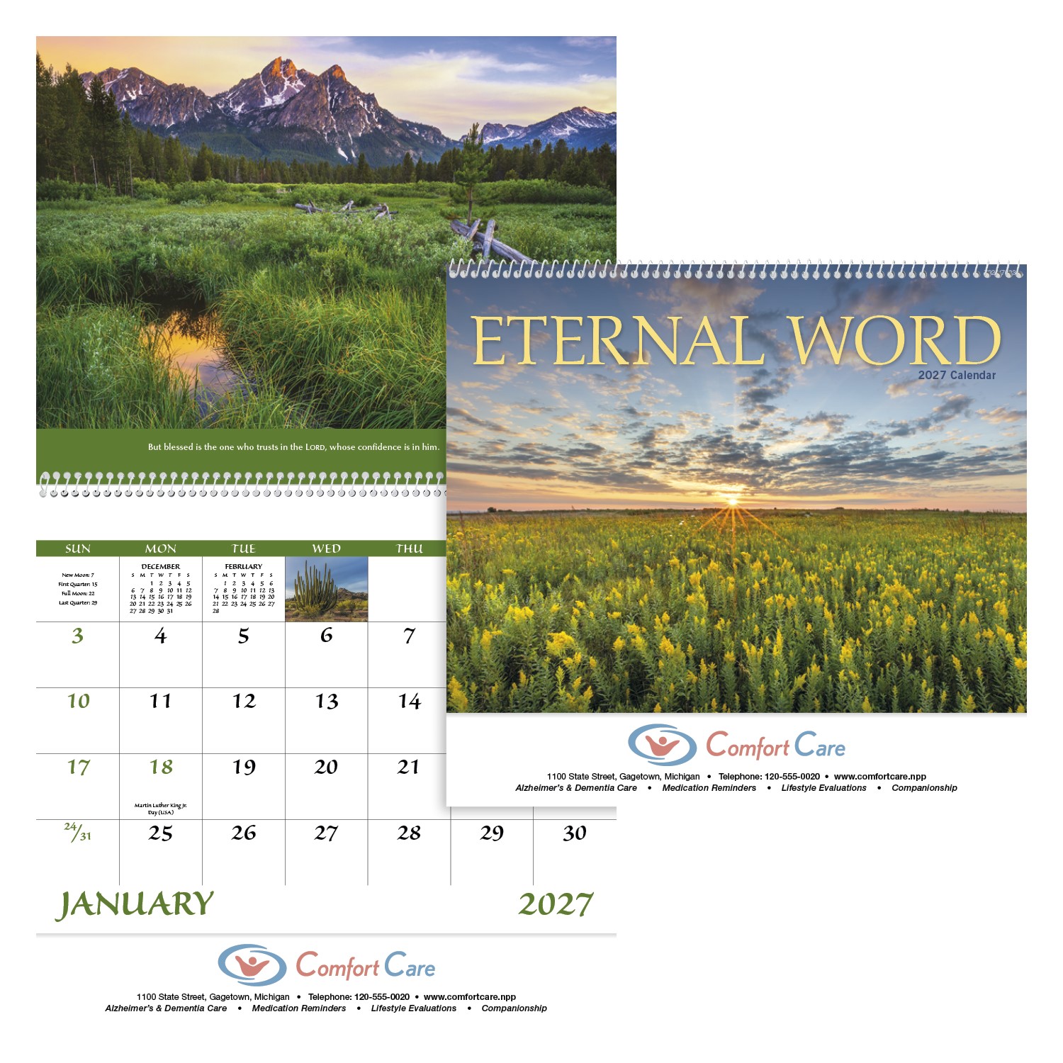 Picture of Good Value™ Eternal Word w Pre-Planning Sheet - Spiral Calendar