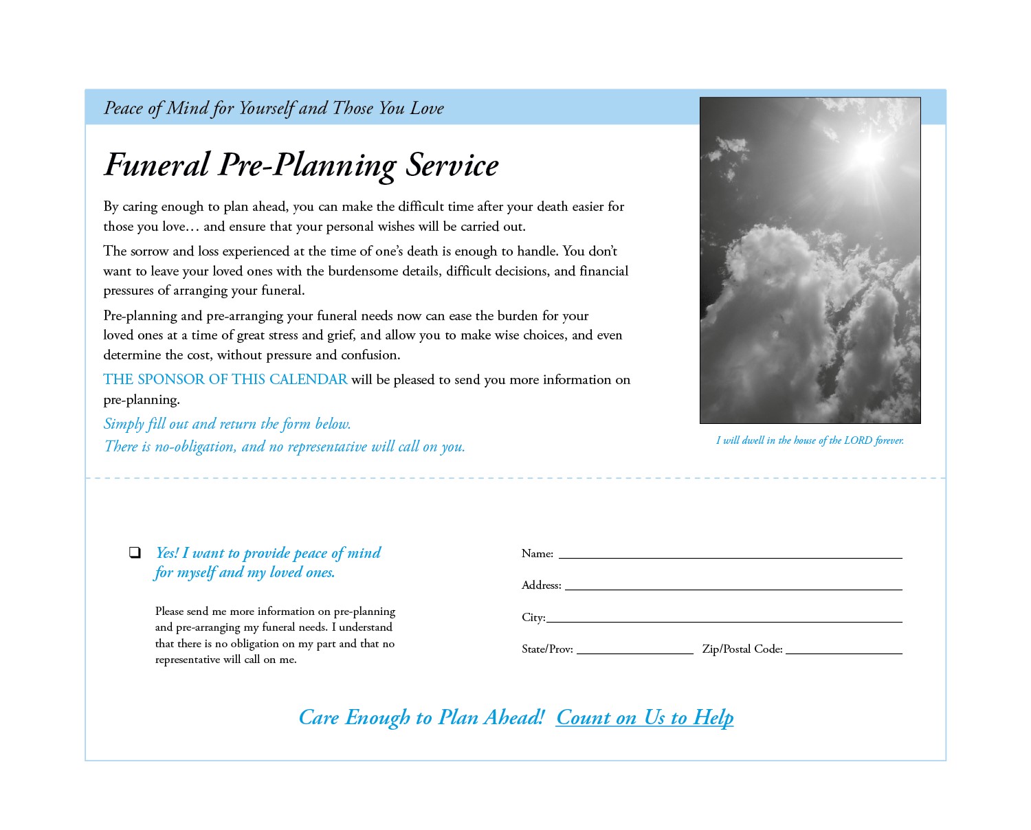 Picture of Good Value™ Eternal Word w Pre-Planning Sheet - Spiral Calendar