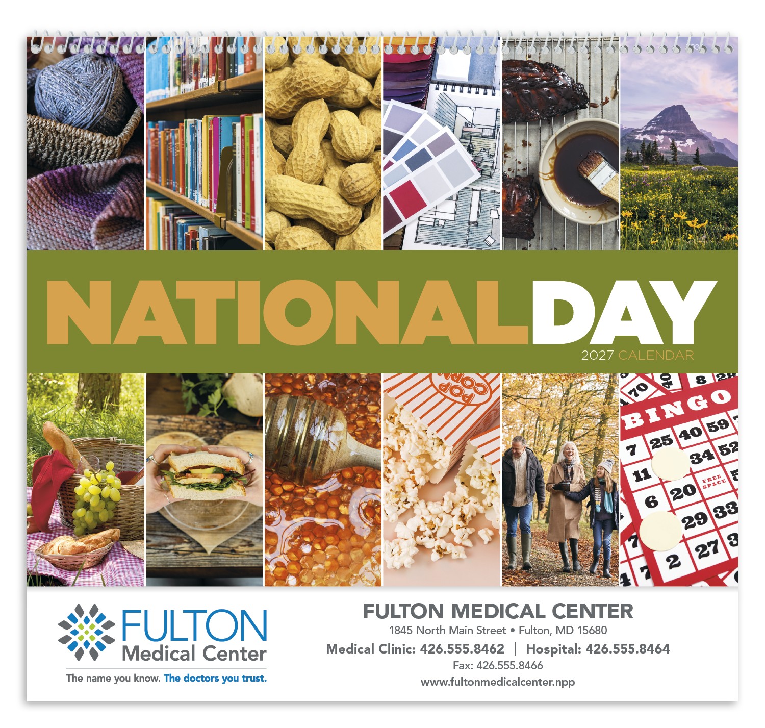 Picture of Good Value™ National Day - Spiral Calendar