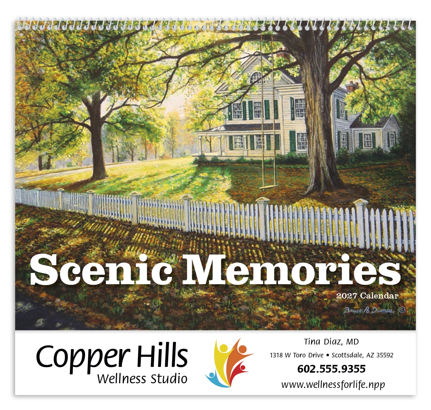 Picture of Good Value™ Scenic Memories - Spiral Calendar