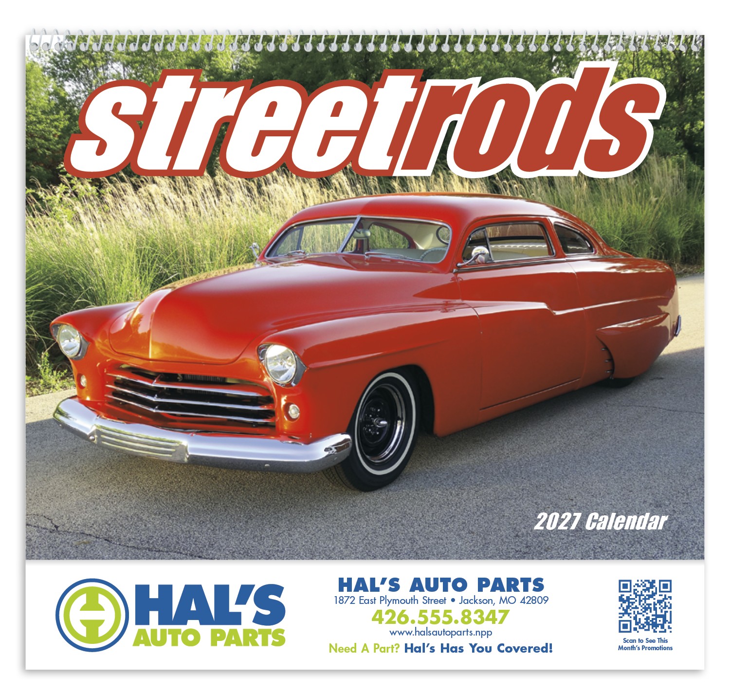 Picture of Good Value™ Street Rods - Spiral Calendar