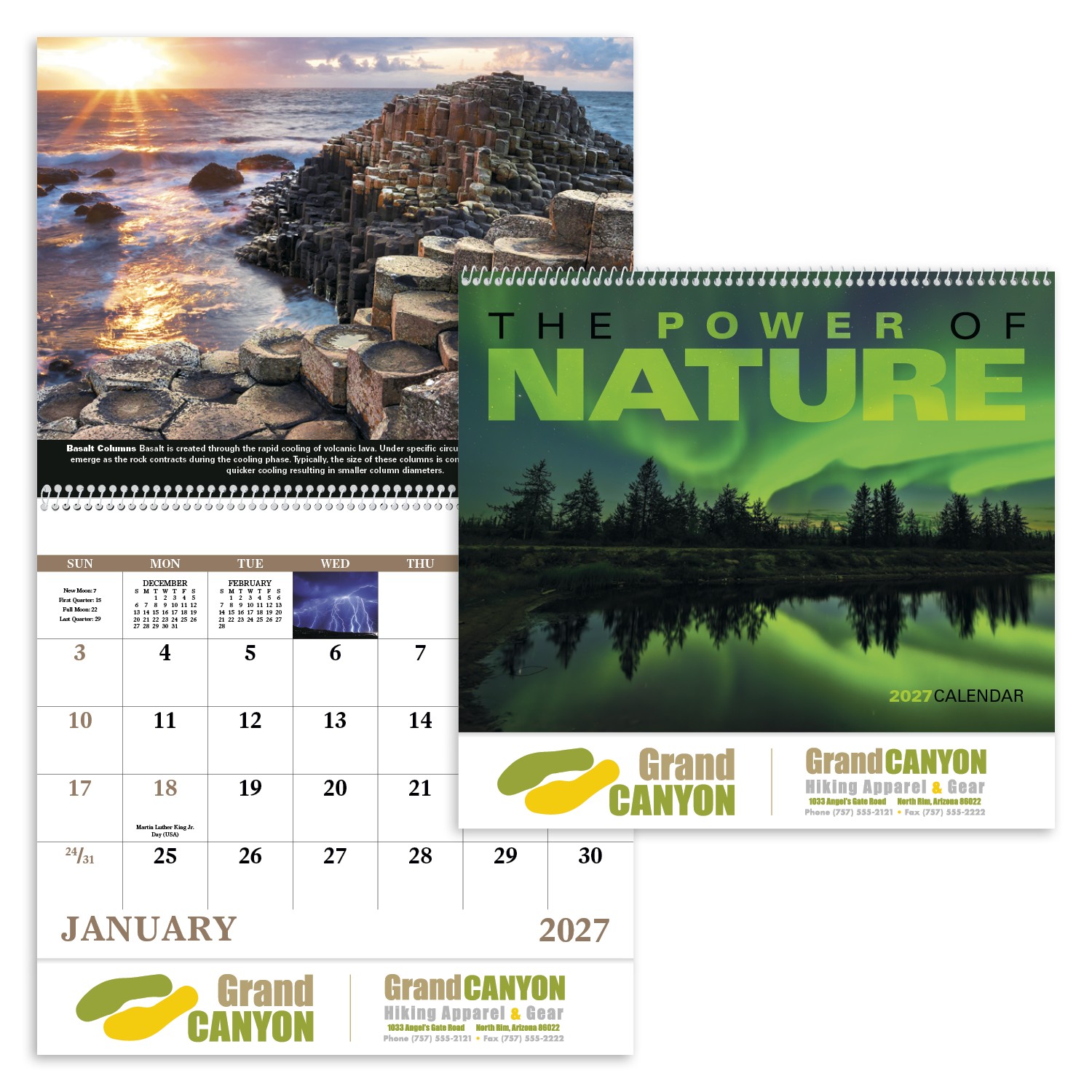 Picture of Good Value™ The Power of Nature - Spiral Calendar