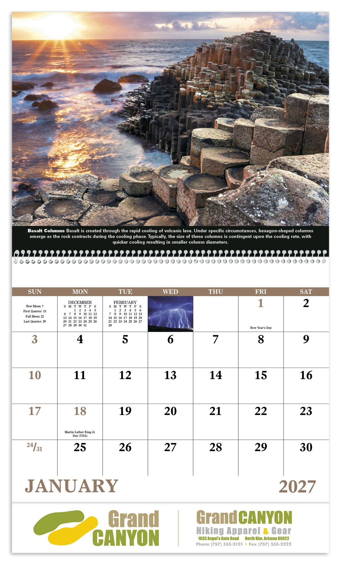 Picture of Good Value™ The Power of Nature - Spiral Calendar