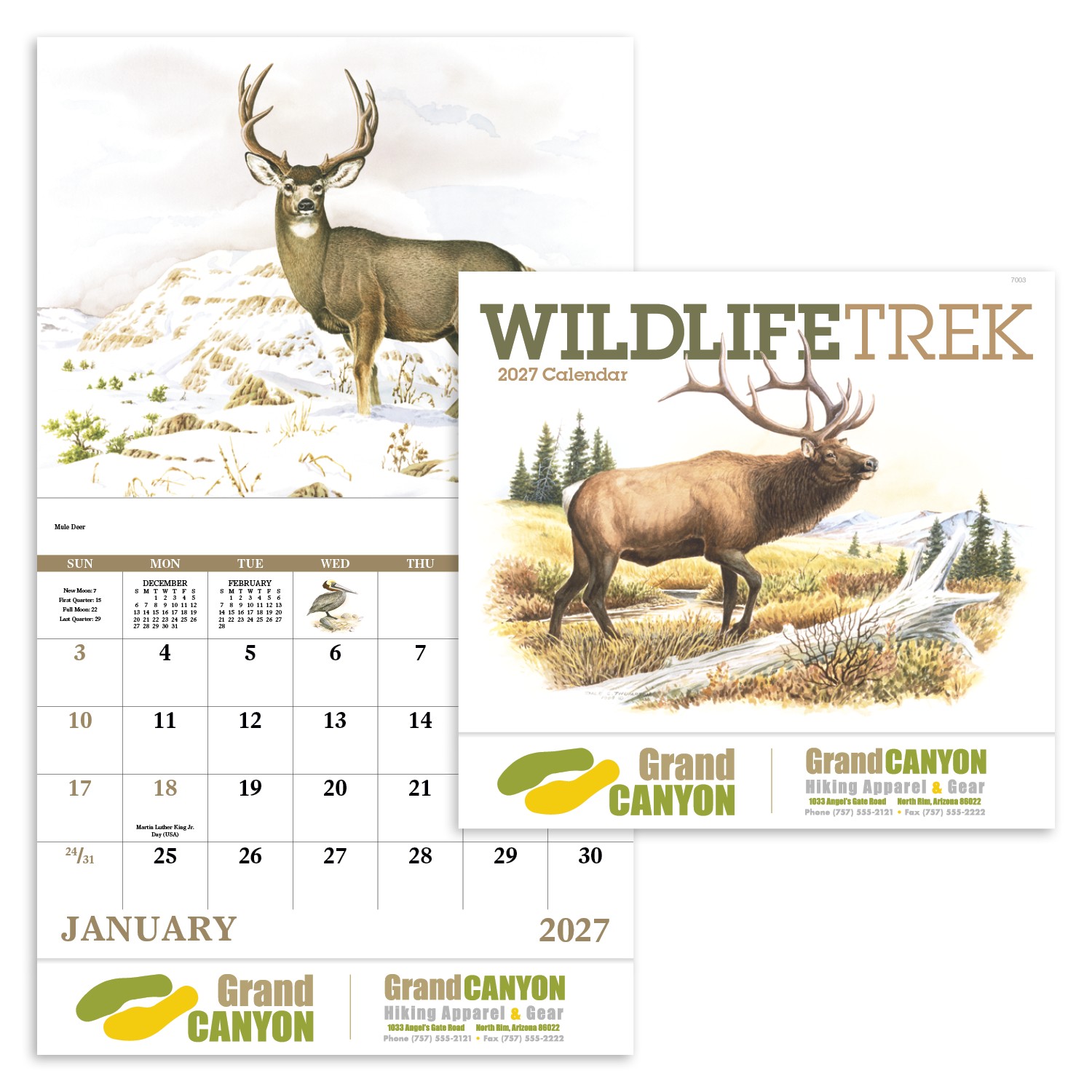 Picture of Good Value™ Wildlife Trek - Stapled Calendar