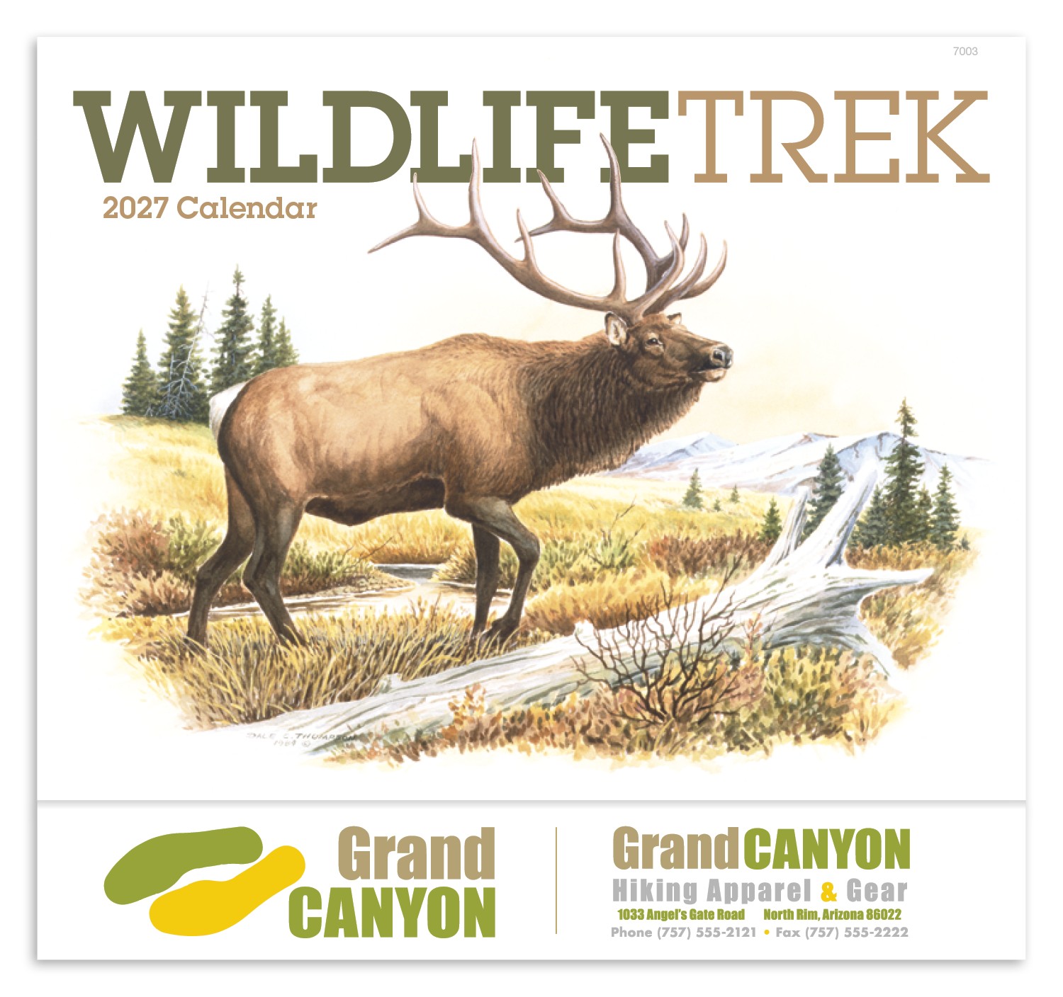 Picture of Good Value™ Wildlife Trek - Stapled Calendar
