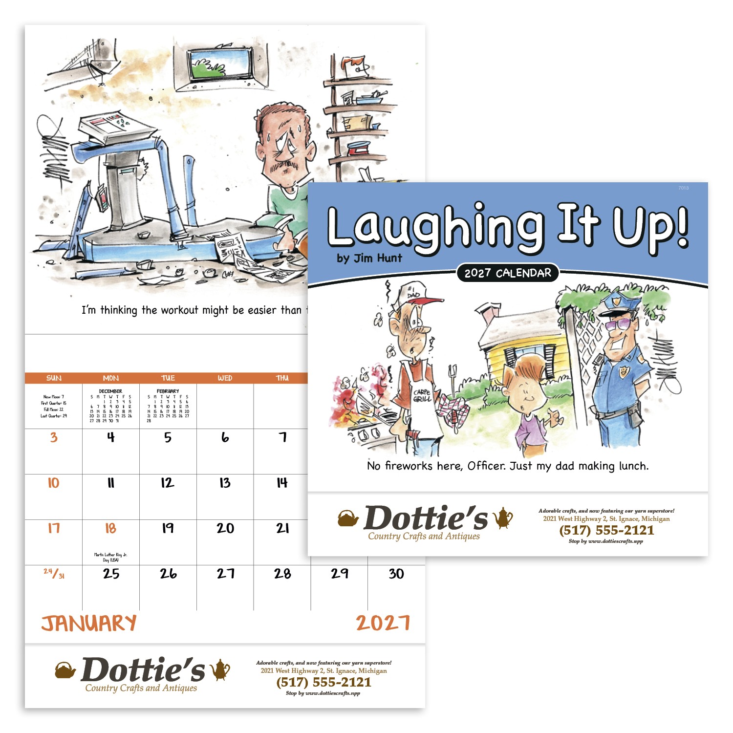 Picture of Good Value™ Laughing It Up - Stapled Calendar