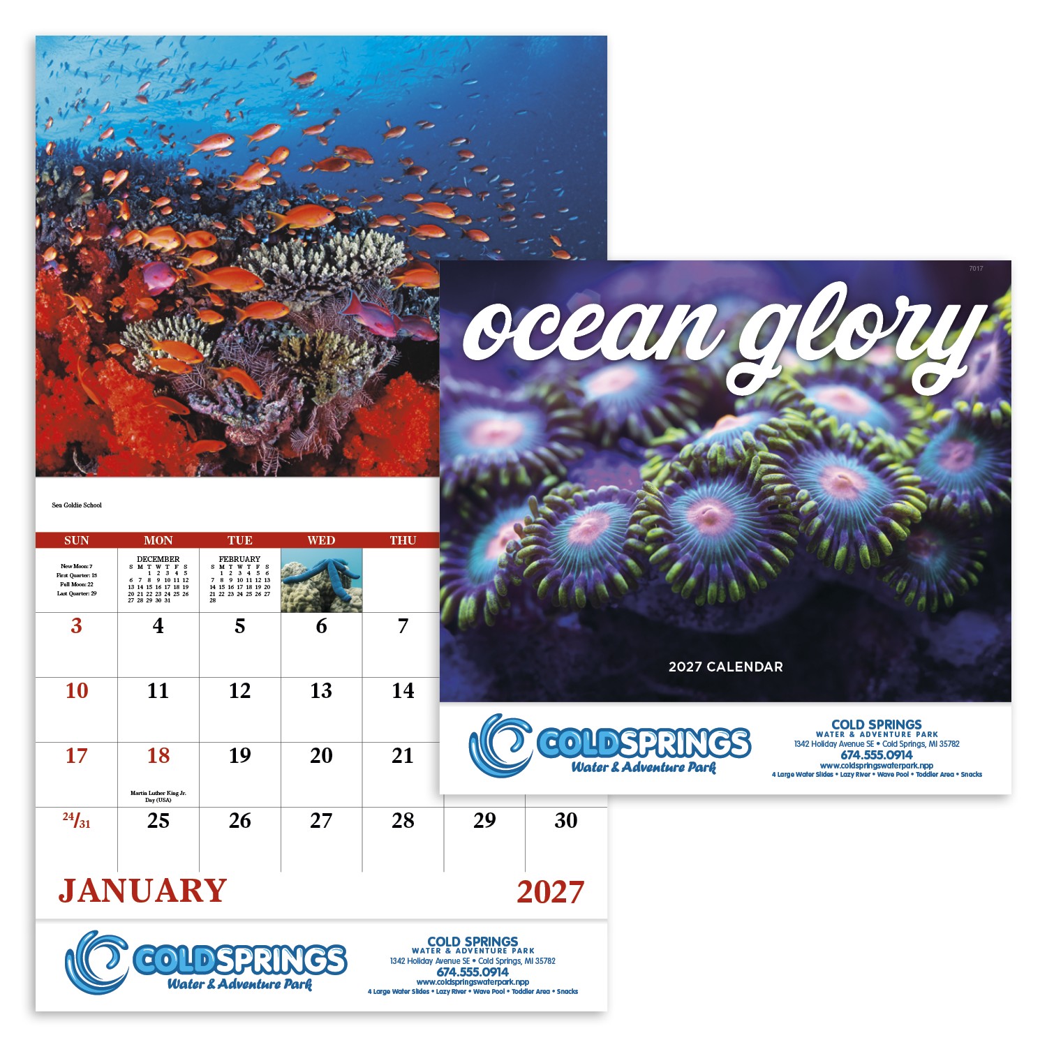 Picture of Good Value™ Ocean Glory - Stapled Calendar