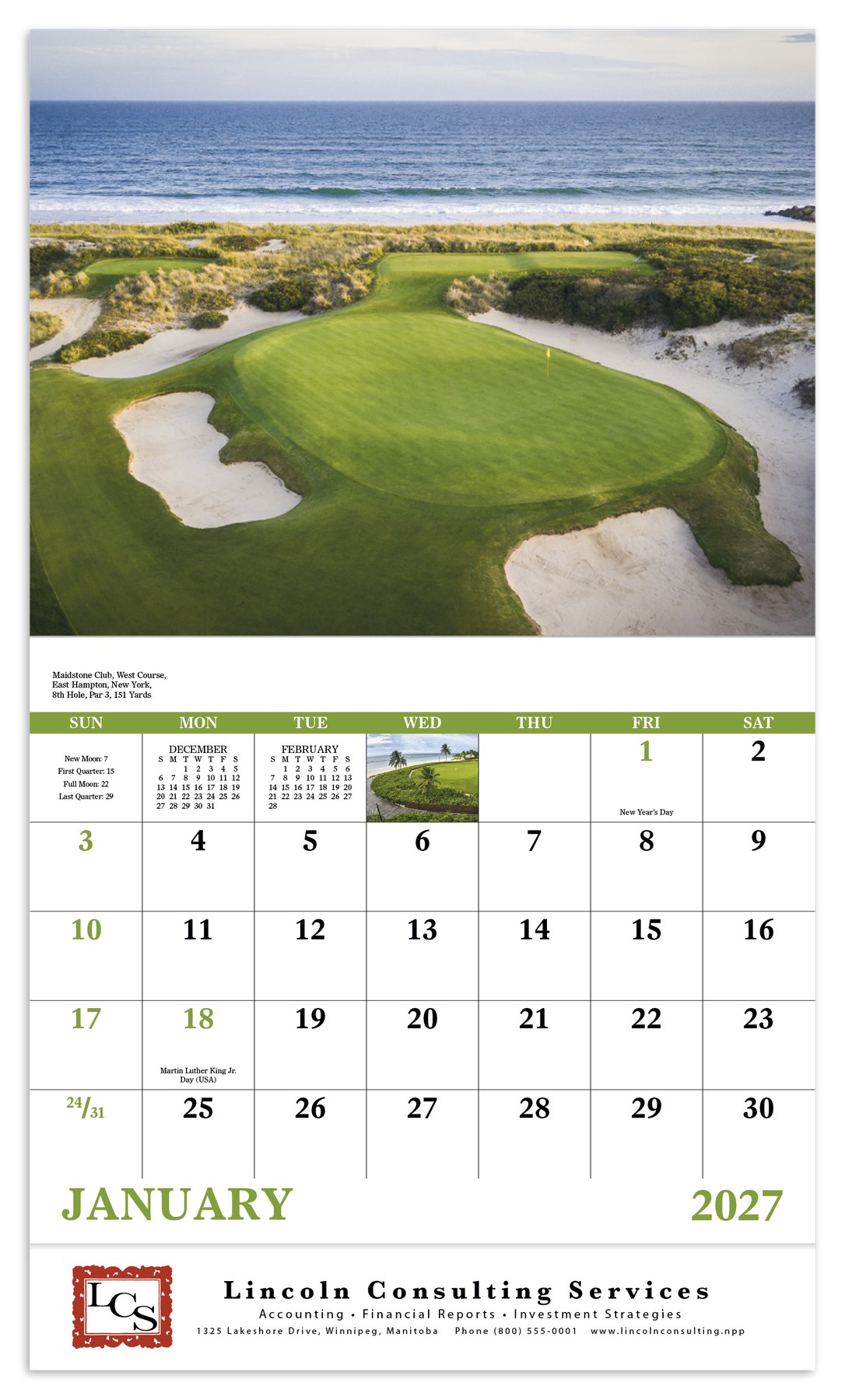 Picture of Good Value™ Fairways & Greens - Stapled Calendar