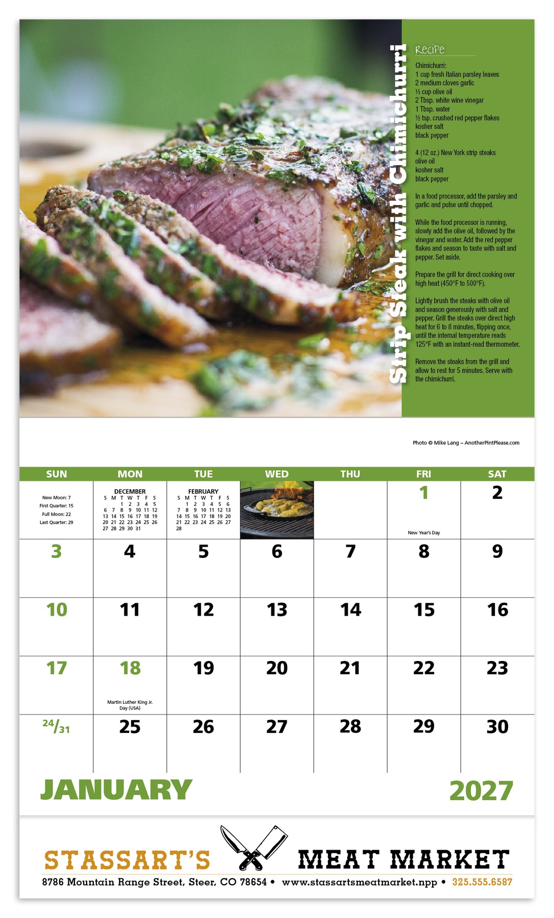 Picture of Good Value™ Grilling - Stapled Calendar