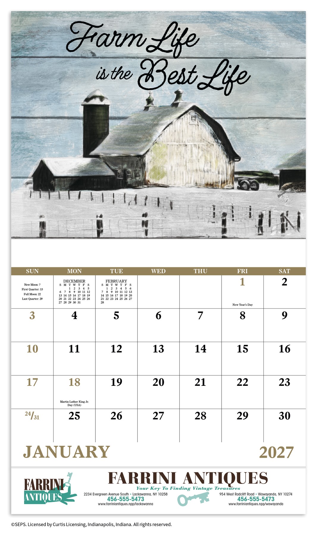 Picture of Good Value™ Country Days - Stapled Calendar