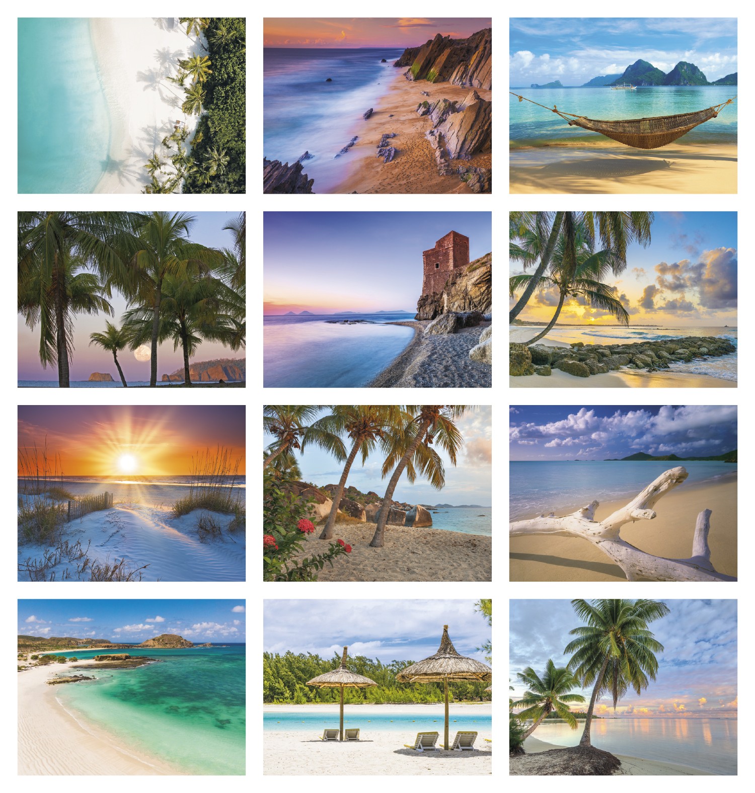 Picture of Good Value™ Beach Paradise - Stapled Calendar