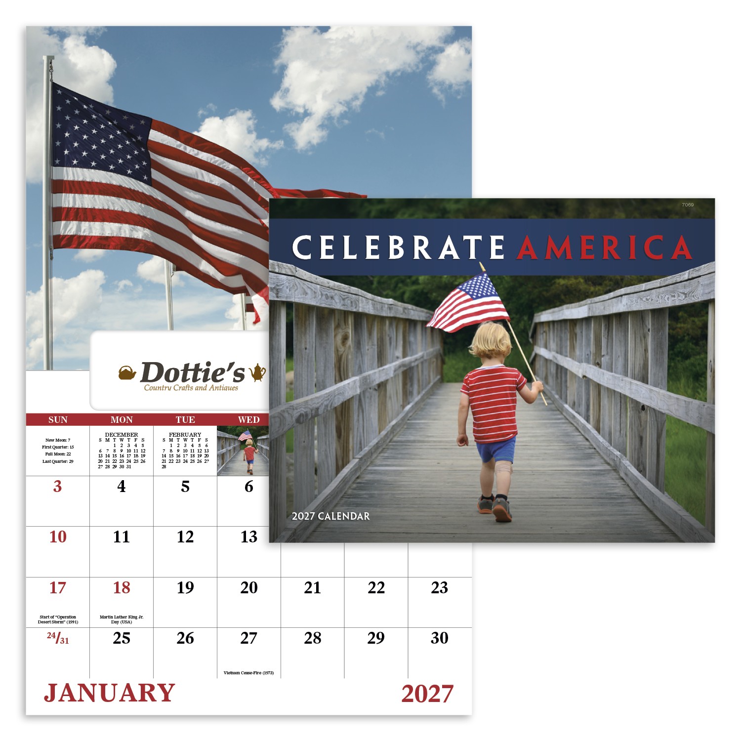 Picture of Good Value™ Celebrate America - Window Calendar