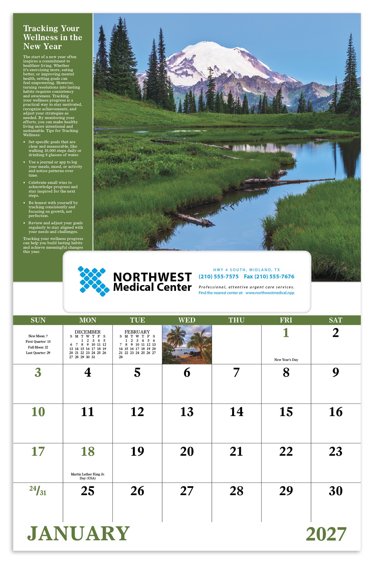 Picture of Good Value™ Healthy Living - Window Calendar