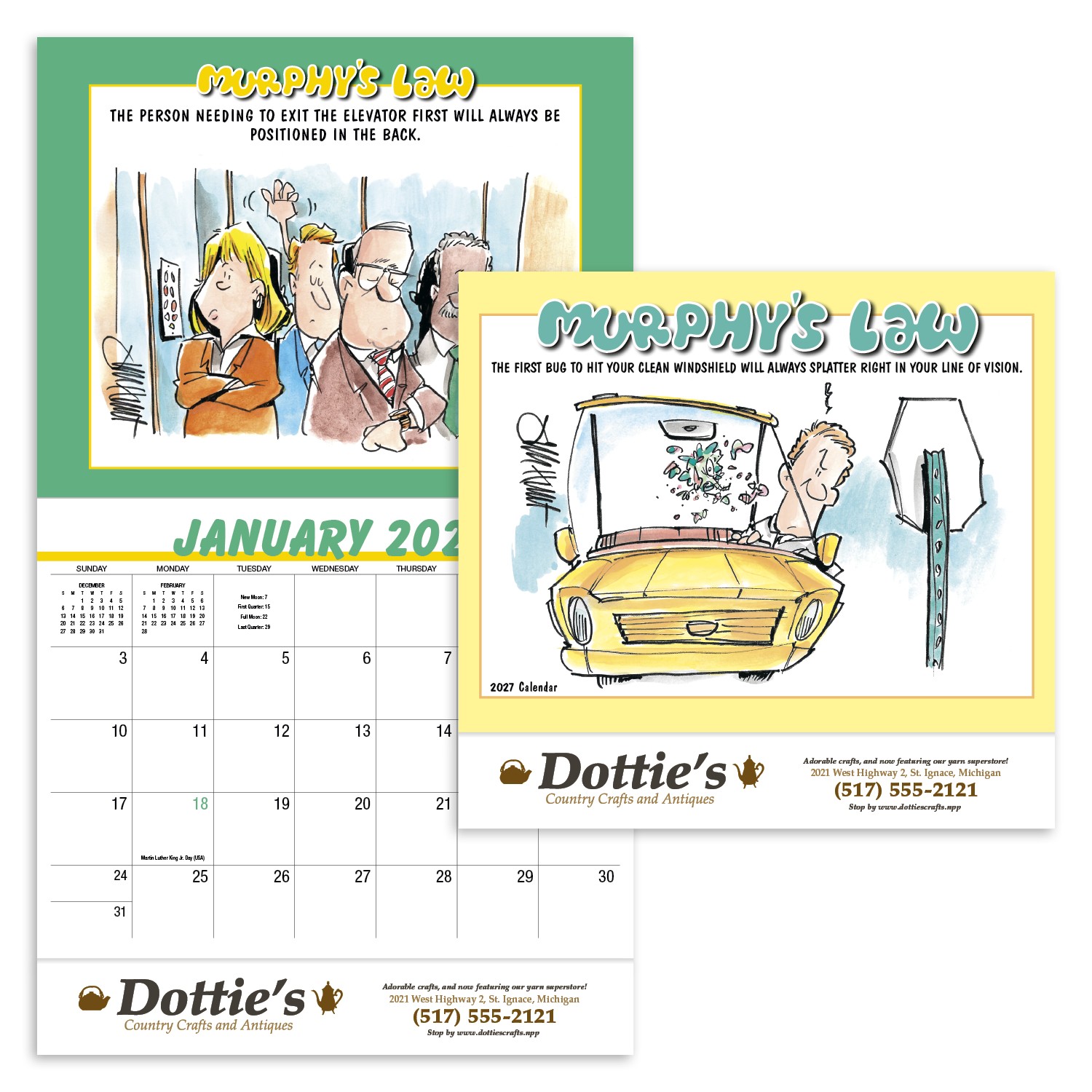 Picture of HotLine® Products Murphy's Law Appointment Calendar - Stapled