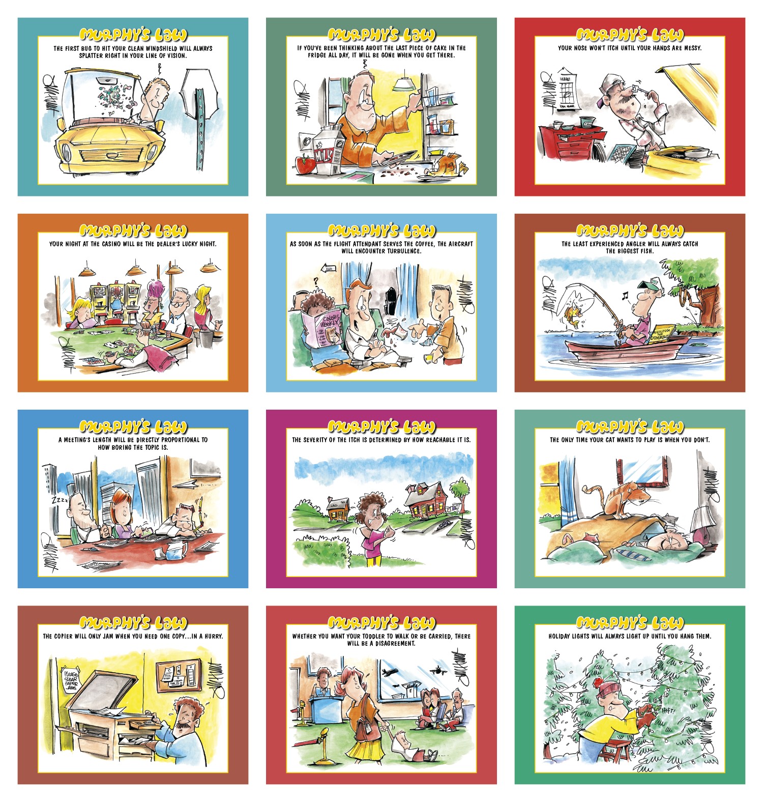 Picture of HotLine® Products Murphy's Law Appointment Calendar - Stapled