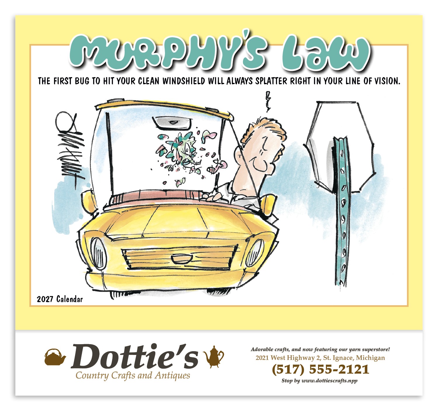 Picture of HotLine® Products Murphy's Law Appointment Calendar - Stapled