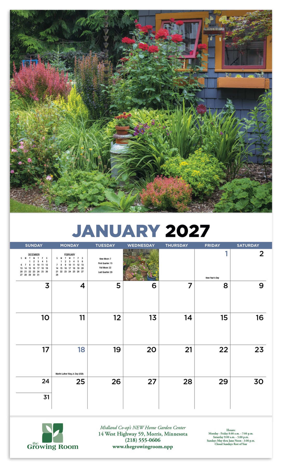 Picture of HotLine® Products Gardens Appointment Calendar - Stapled