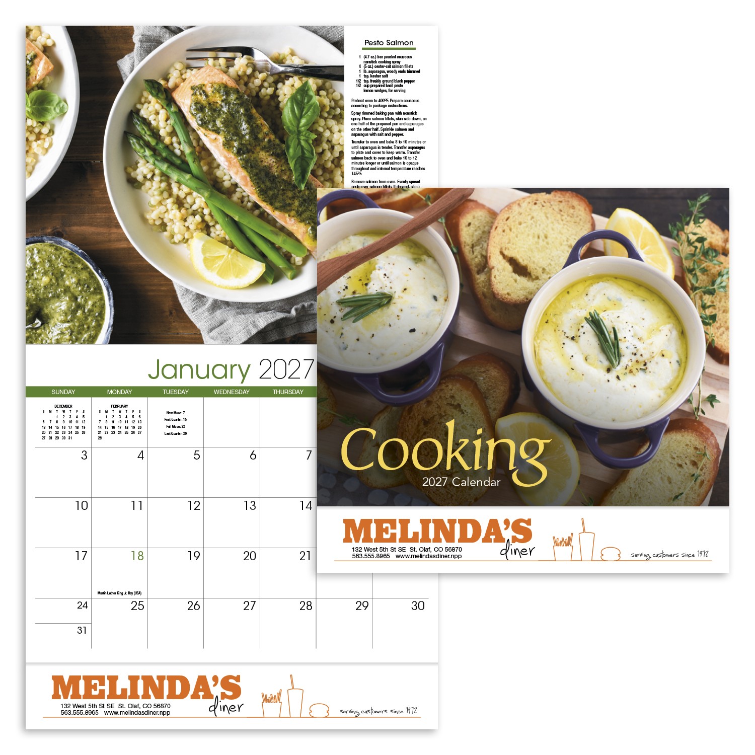 Picture of HotLine® Products Cooking Appointment Calendar - Stapled