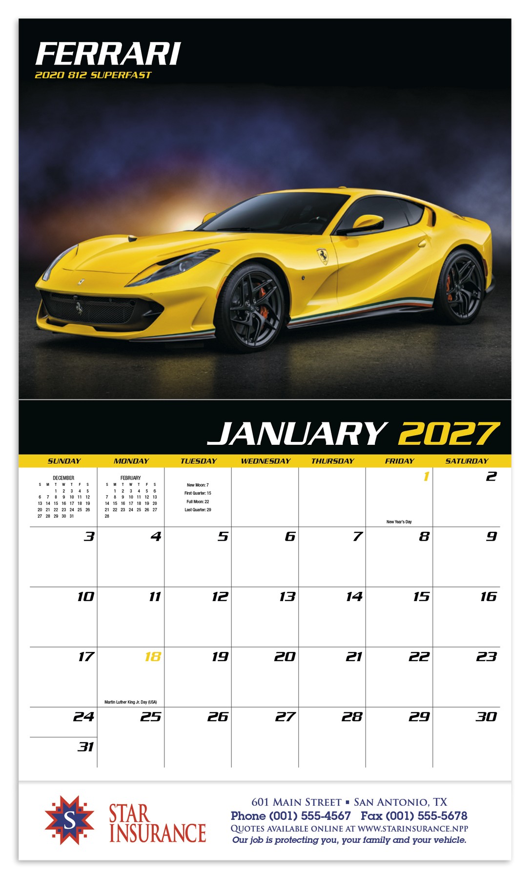 Picture of HotLine® Products Fast Trax® Appointment Calendar - Stapled