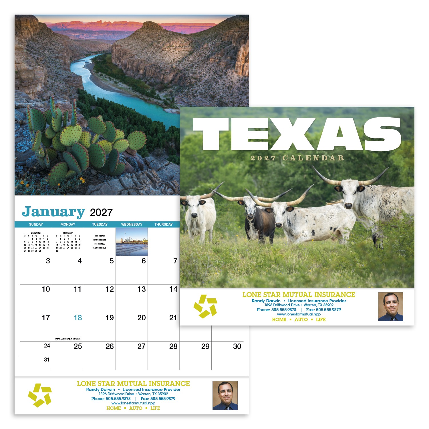 Picture of HotLine® Products Texas Appointment Calendar - Stapled