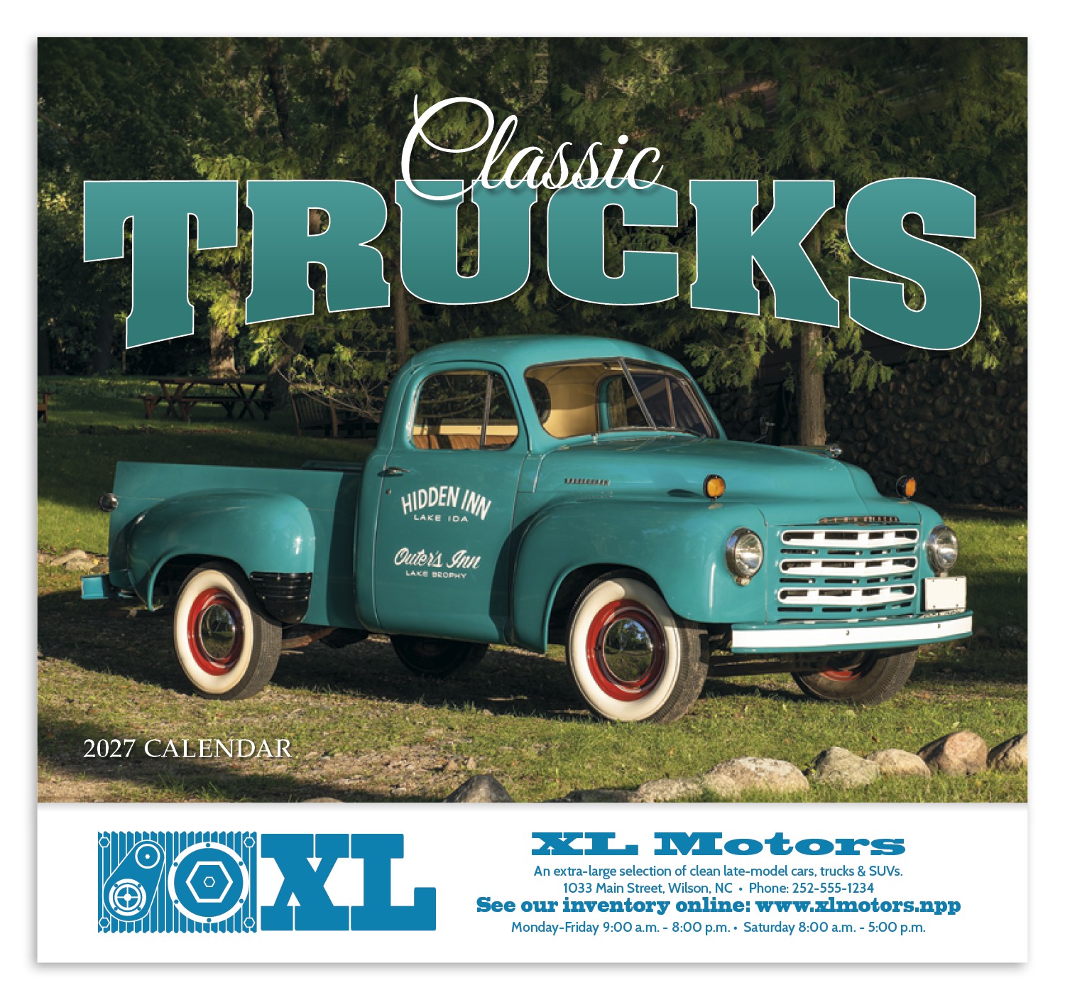 Picture of HotLine® Products Classic Trucks Appointment Calendar - Stapled