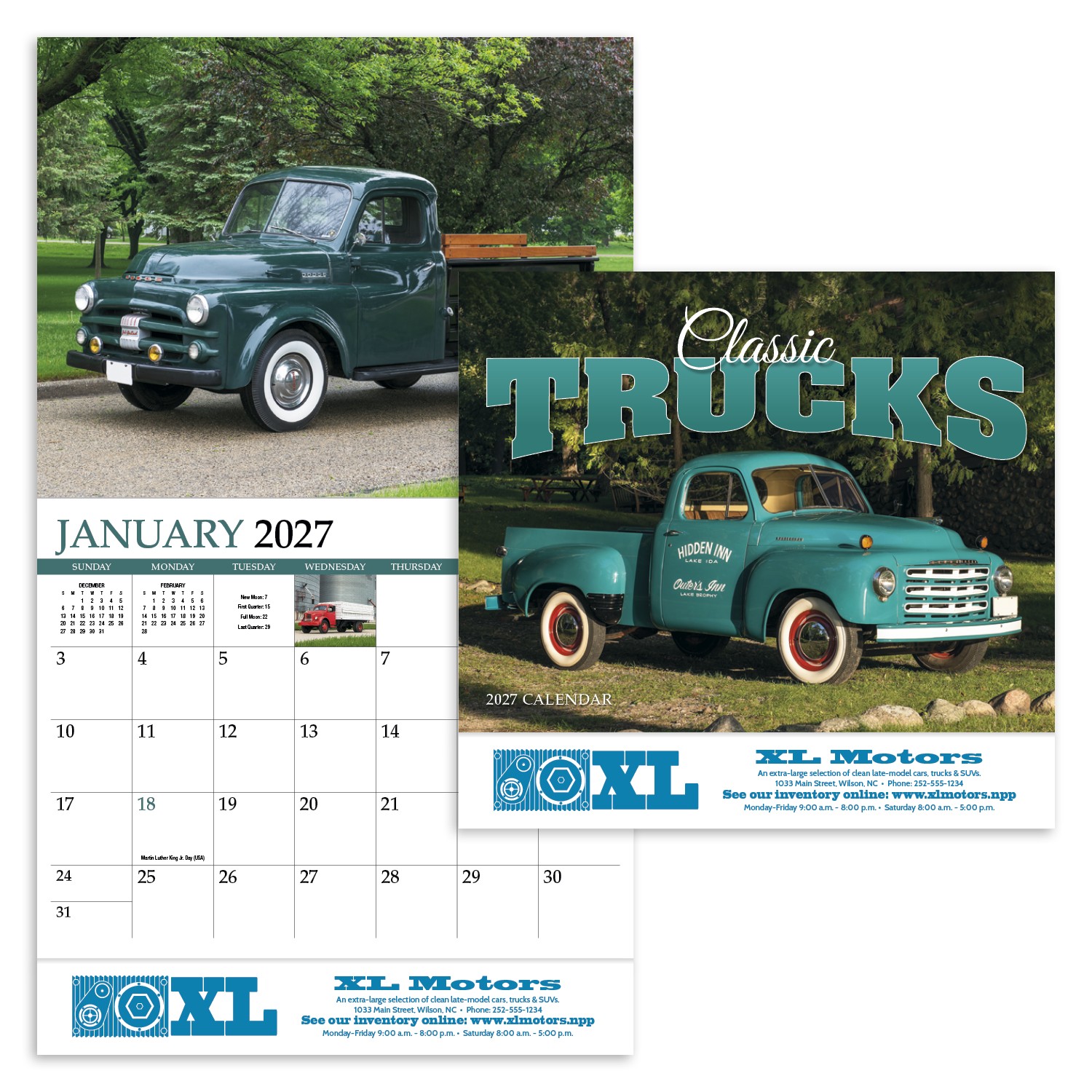 Picture of HotLine® Products Classic Trucks Appointment Calendar - Stapled