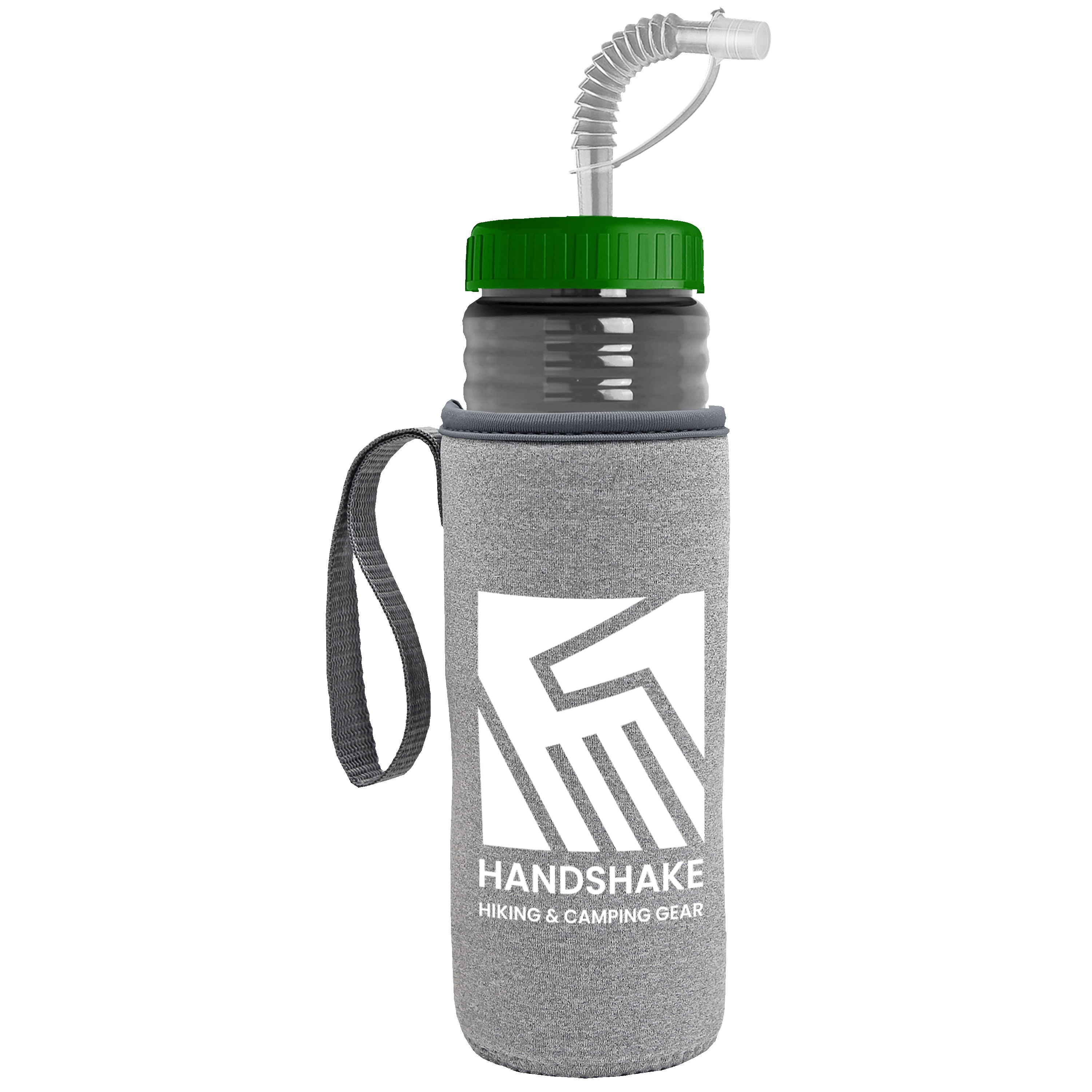 Picture of Garyline® Lifeguard Bottle with Straw Lid and Insulated Caddy - 24 oz.