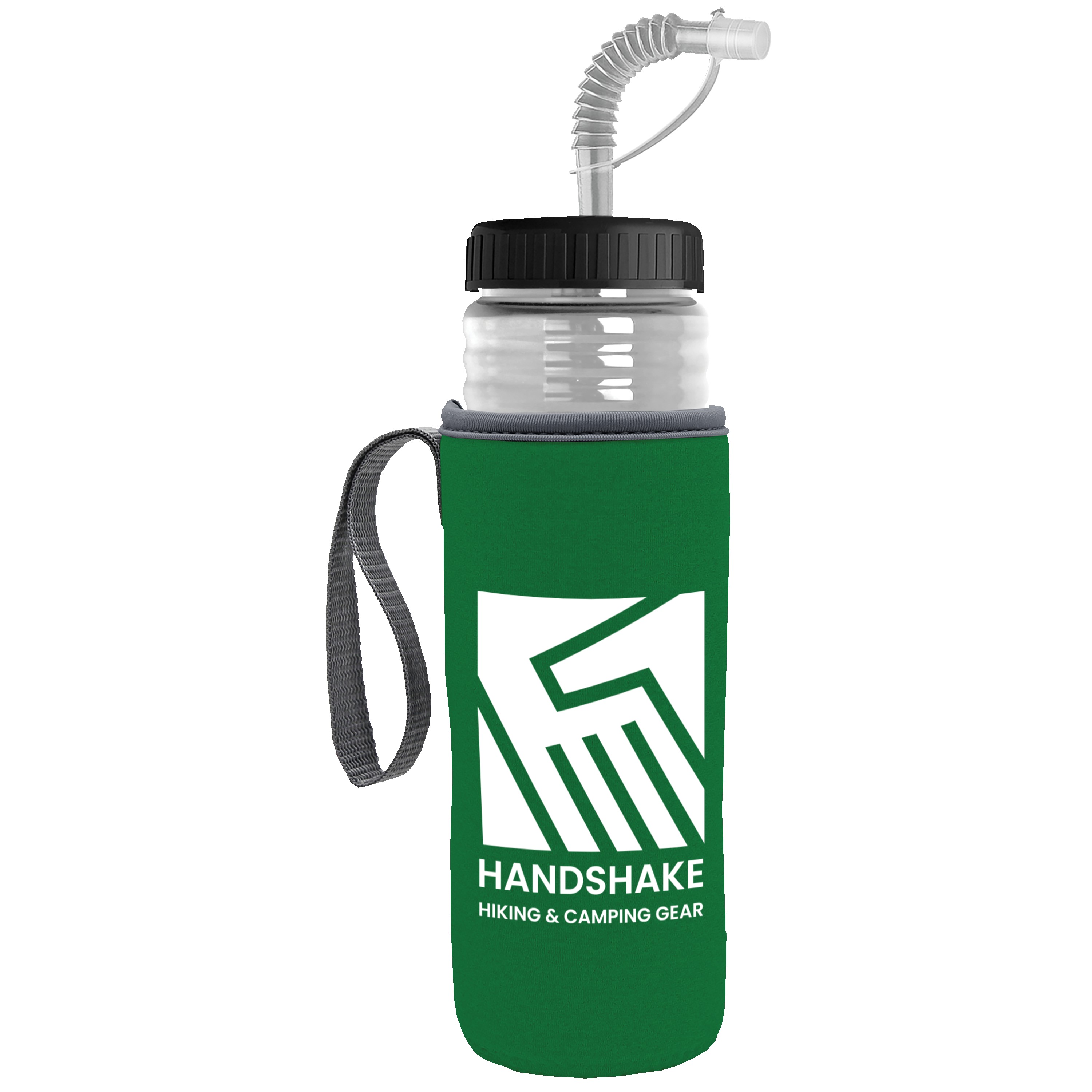 Picture of Garyline® Lifeguard Bottle with Straw Lid and Insulated Caddy - 24 oz.