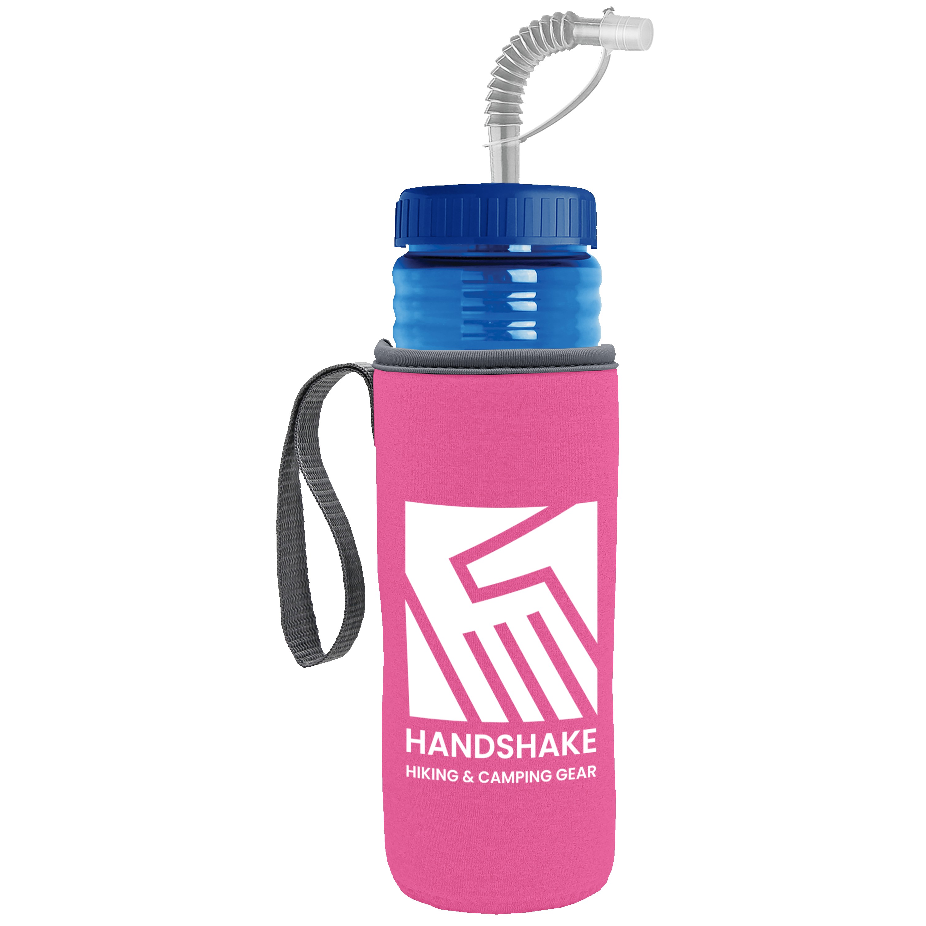 Picture of Garyline® Lifeguard Bottle with Straw Lid and Insulated Caddy - 24 oz.