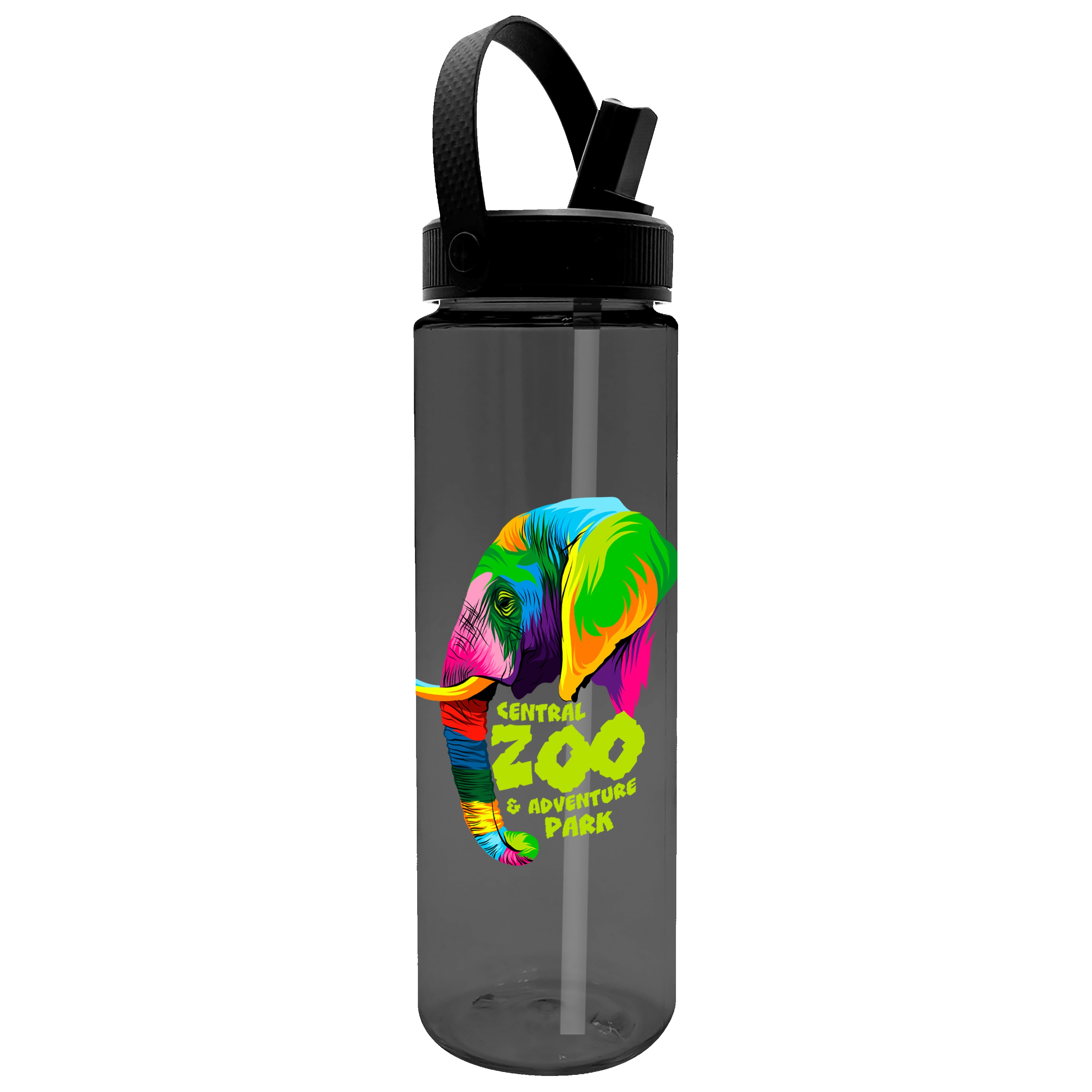 Picture of Garyline® Freedom Tritan® Renew Bottle with Flip-Straw, Swivel-Handle Lid - 28 oz.