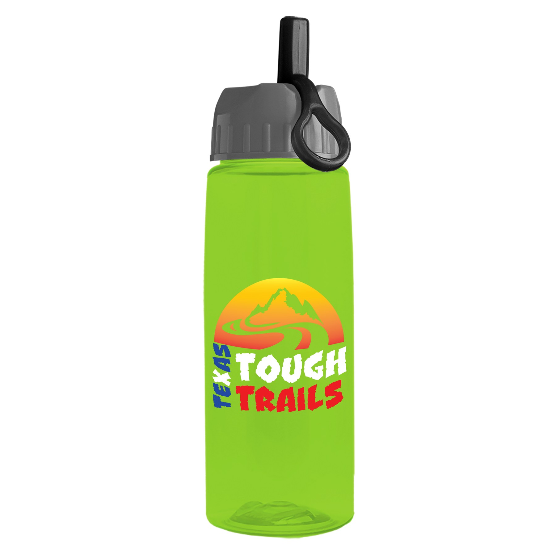 Picture of Garyline® Flair Tritan® Renew Bottle with Ring-Straw Lid - 26 oz.