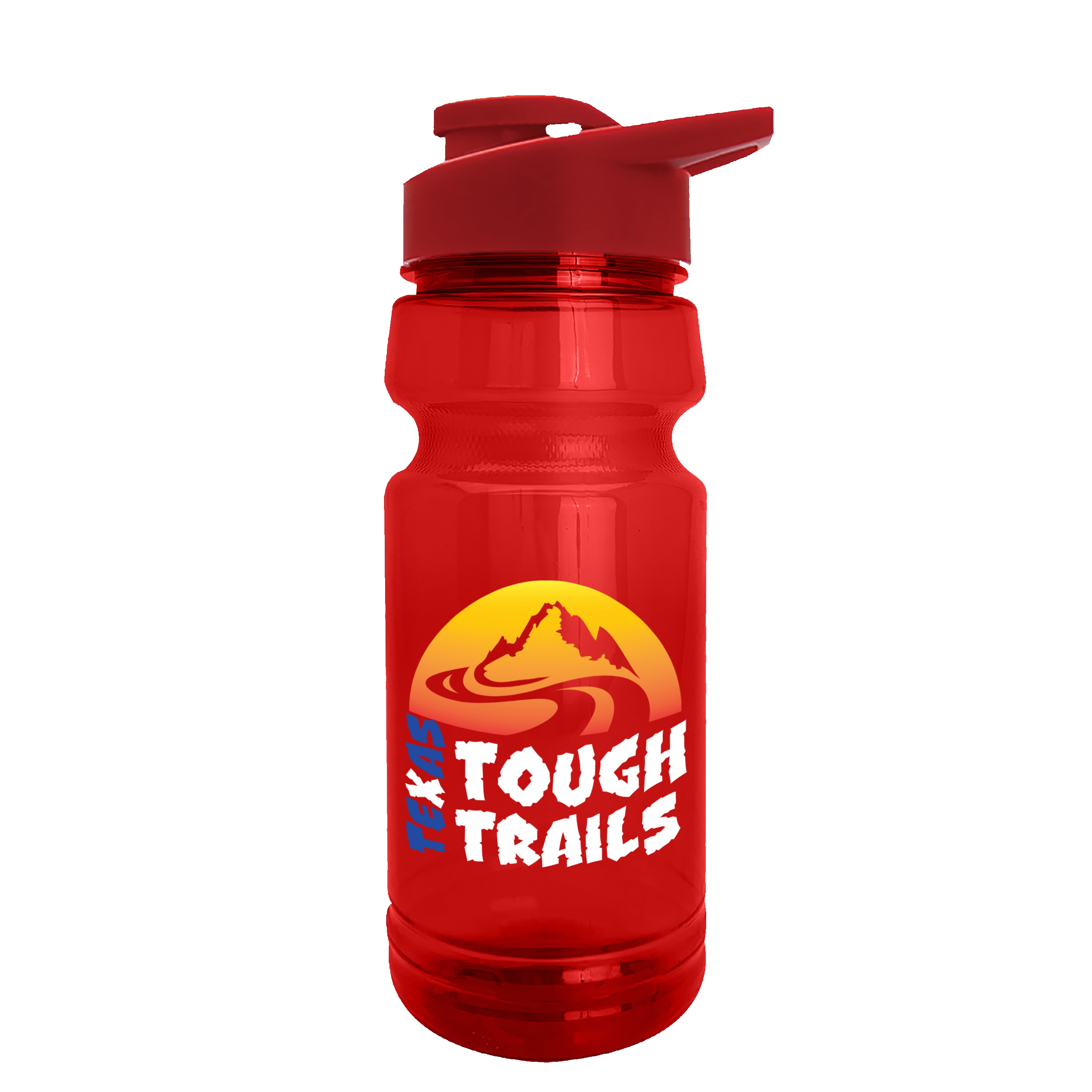 Picture of Garyline® Trainer RPET Bottle with Drink-Thru Lid - 24 oz.
