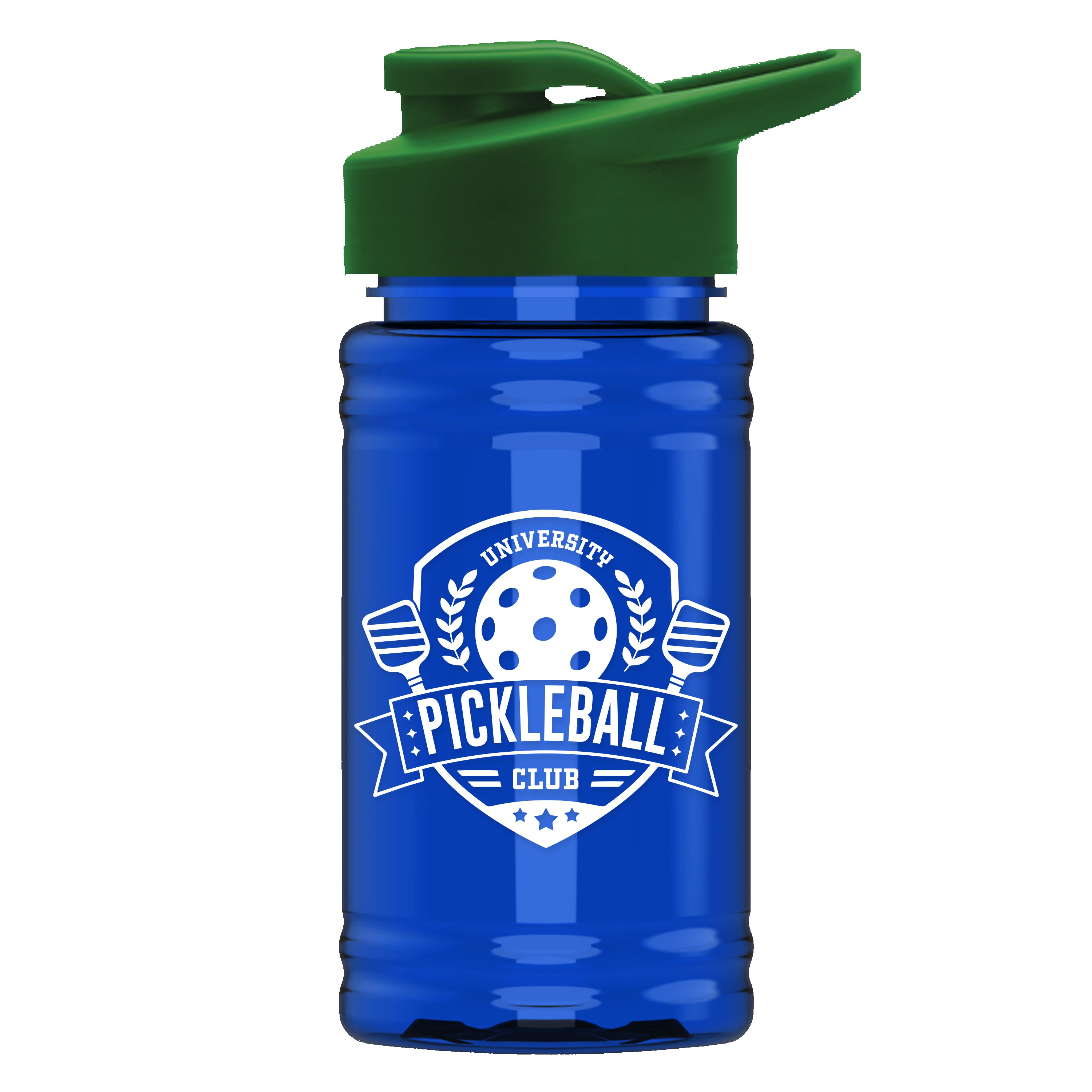 Picture of Garyline® Mini RPET Bottle with Drink-Thru Lid - 16 oz.